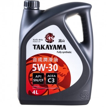 Моторное масло TAKAYAMA SAE 5W30 API SN/CF C3