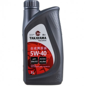 Моторное масло TAKAYAMA SAE 5W-40, API SN/CF